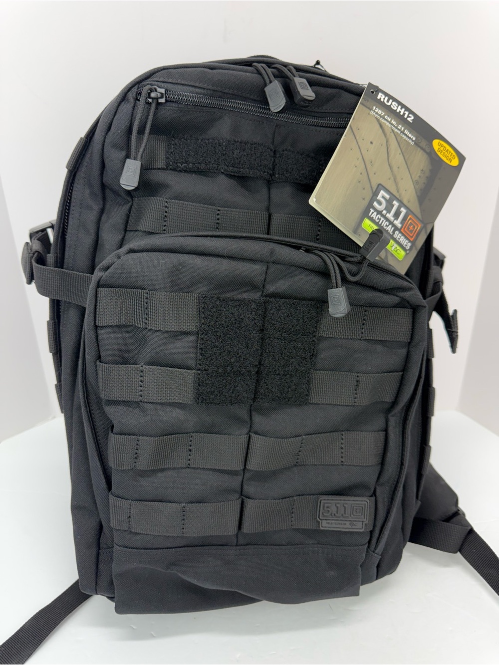5.11 Tactical Military RUSH12 Molle Bag Rucksack Pack 56892 Black Backpack NEW